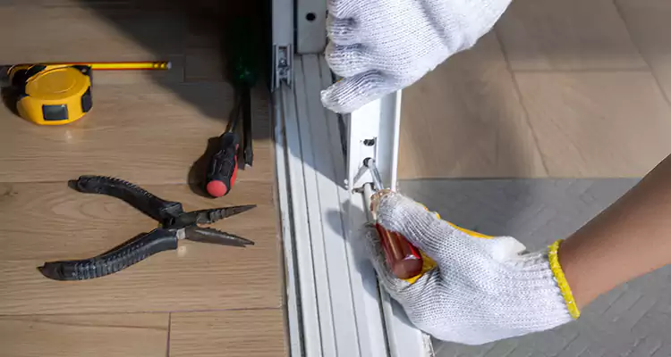 Backyard Sliding Door Track Repair in New Port Richey, FL